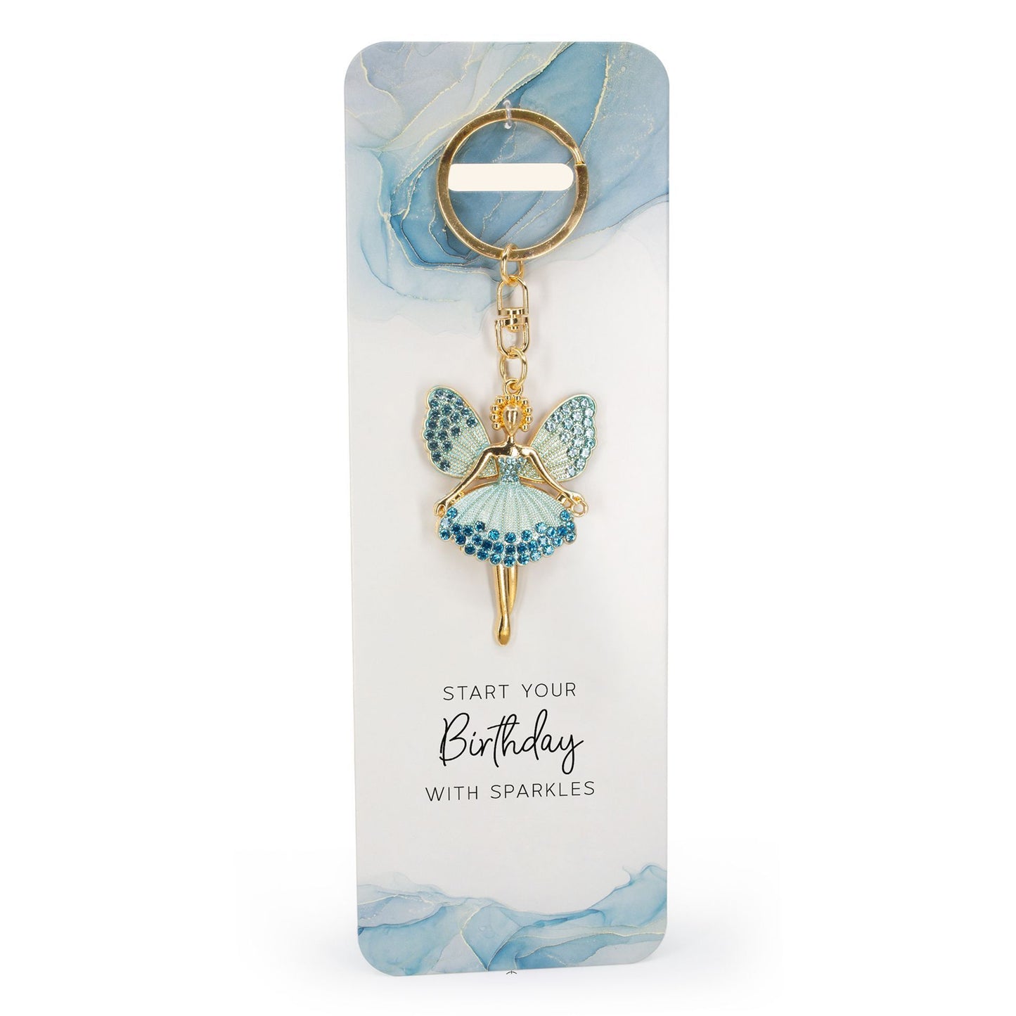 Blue Angel Keyring - Birthday