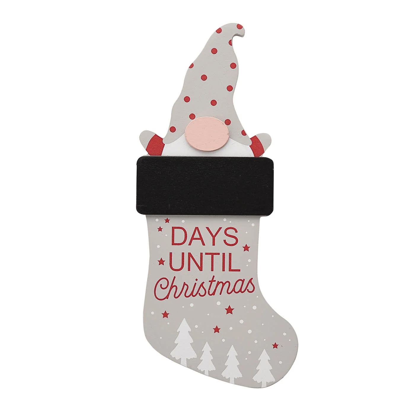 Countdown Plaque with Santa Gonk