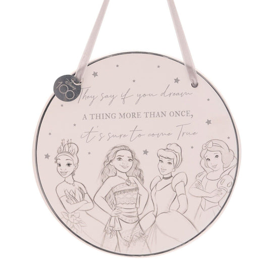 Disney 100  Ceramic Plaque - Princesses