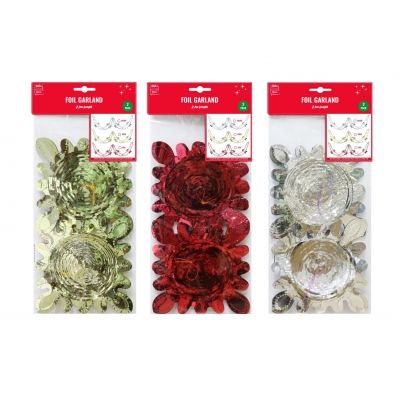 Foil Ceiling Garland - various colours available