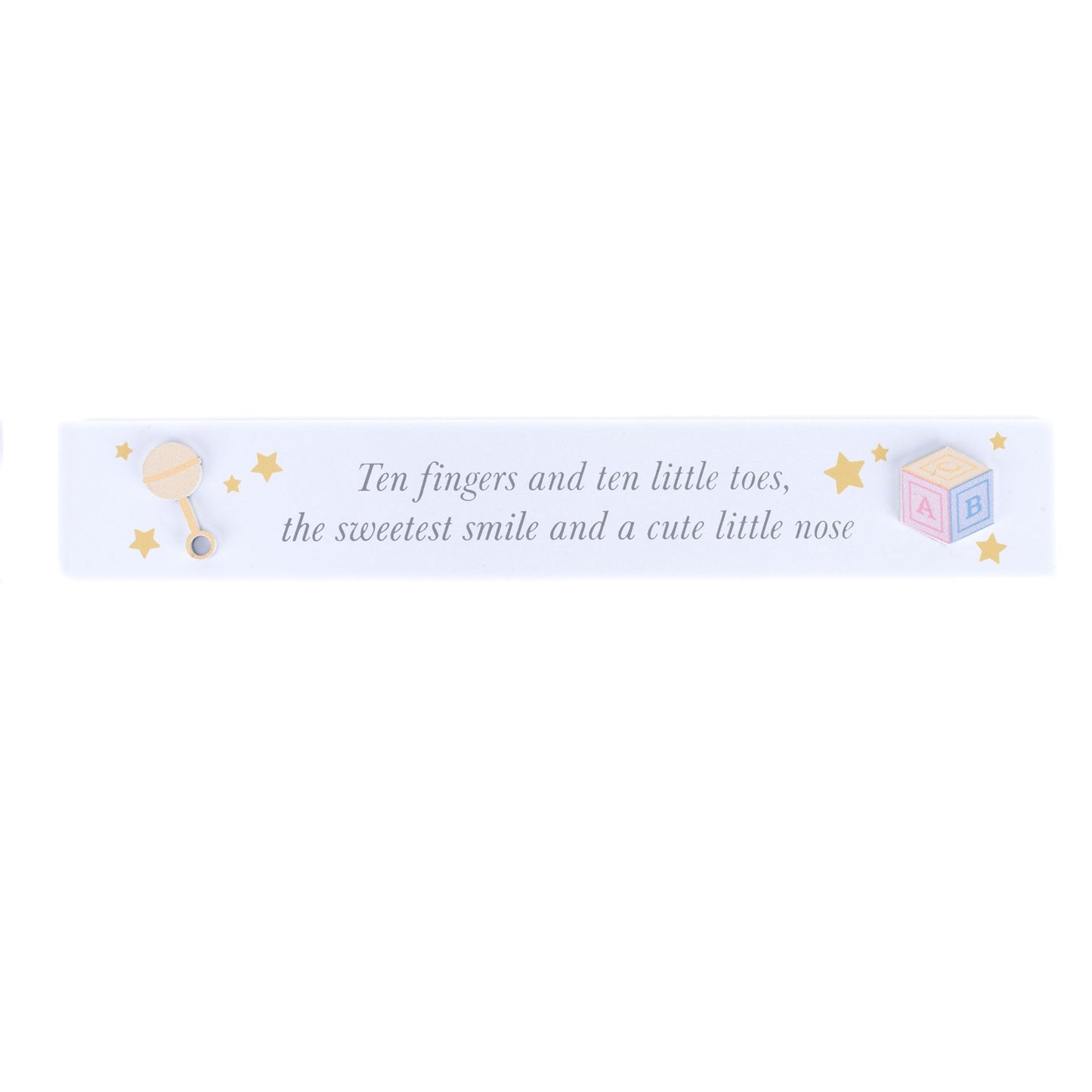 Hello Baby Mini Plaque - "Little Toes"