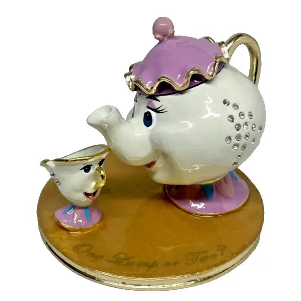 Disney Mrs Potts and Chip Metal Trinket Box