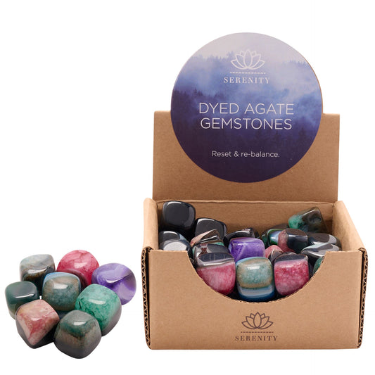 Serenity Gemstones - Dyed Agate 2-3cms