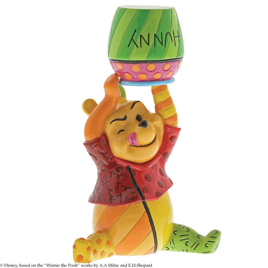 Disney Britto Winnie the Pooh with Honey Pot Figurine