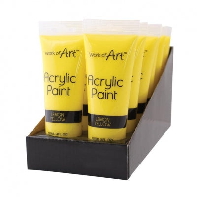Work of Art Acrylic Paint 120ml - Yellow