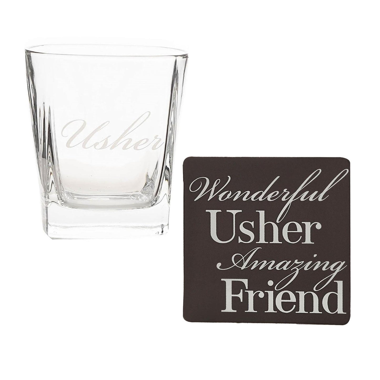Amore Whisky and Coaster Set - Usher
