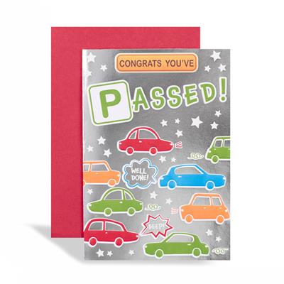 Congratulations on Passing You're Driving Test Card