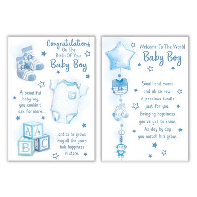 Congratulations on the birth of your Baby Boy Card