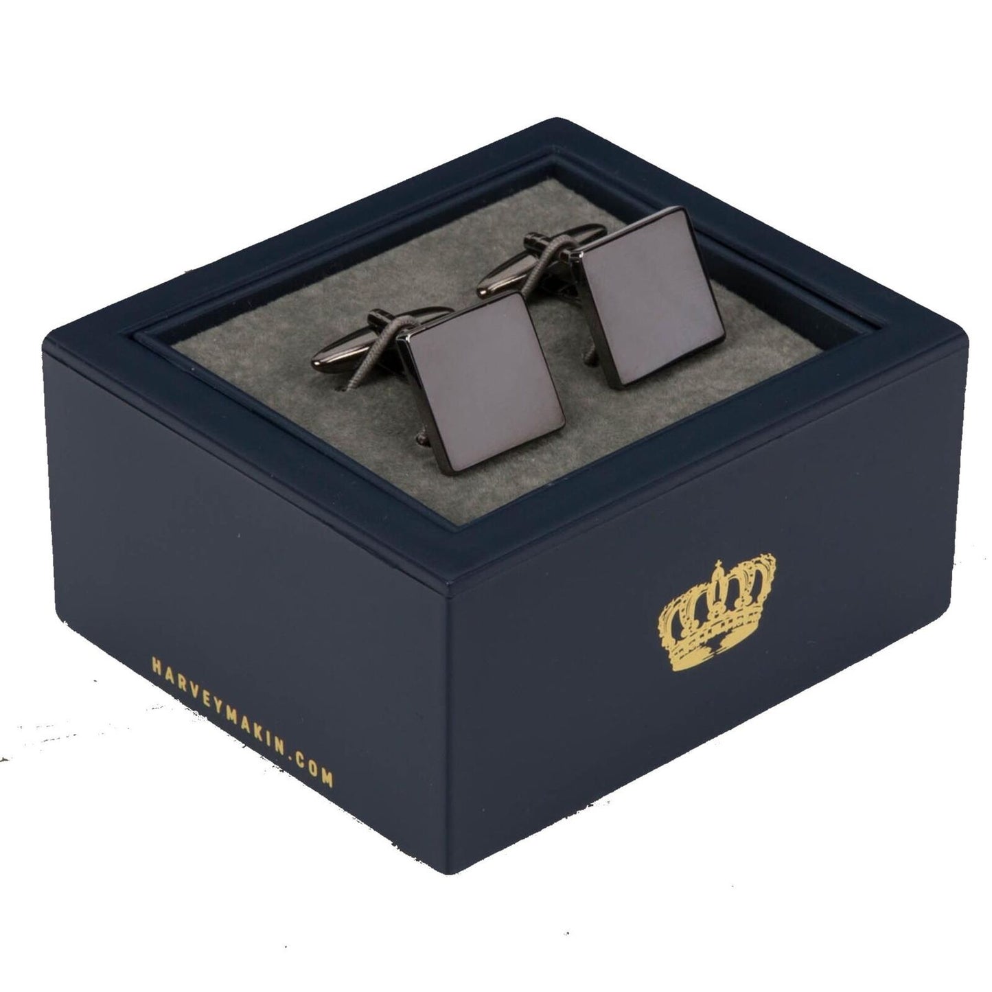 Harvey Makin Metal Plated Personalisable Cufflinks