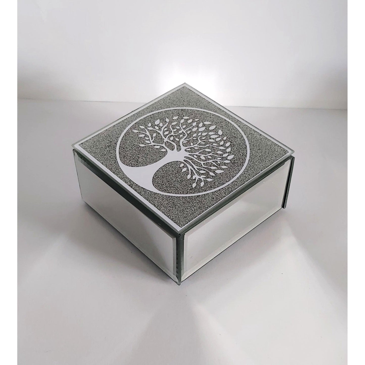 Hestia Glass of Tree of Life Trinket Box