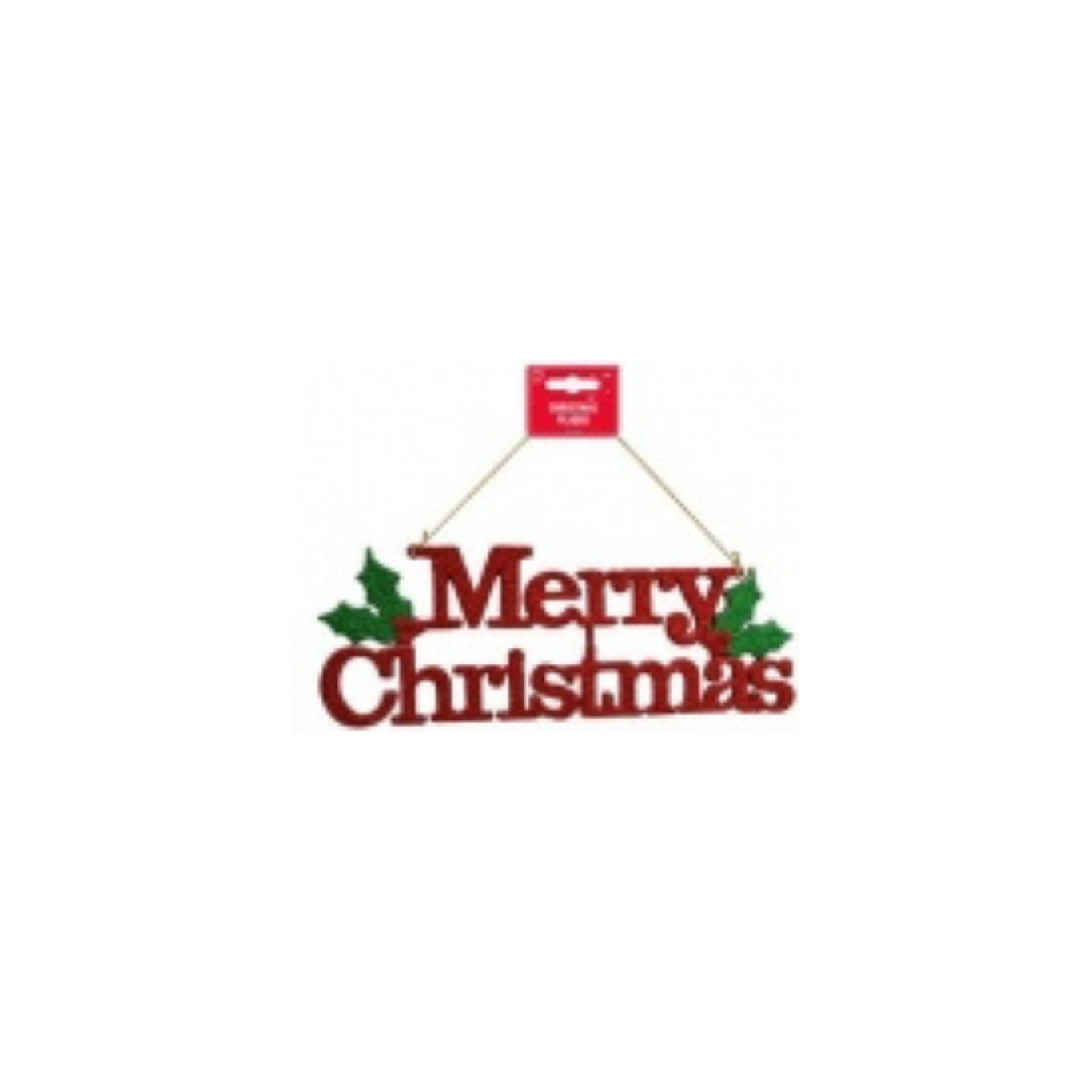 Glitter Merry Christmas Plaque 29cm