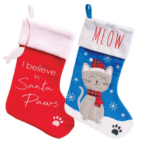 Plush Christmas Cat Stocking