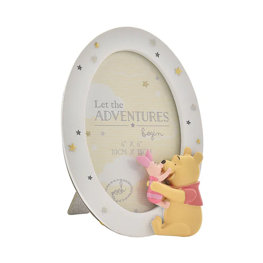 Magical Beginnings Resin Photo Frame - Winnie and Piglet