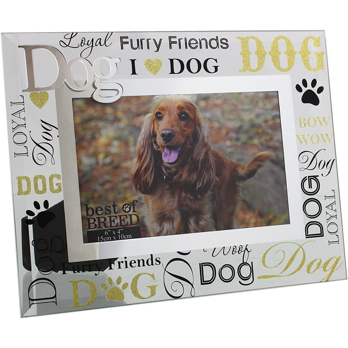 Best of Breed Glass Photo Frame 6" x 4" - Dog
