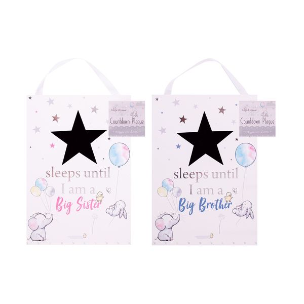 Countdown Plaque (Brother/Sister)