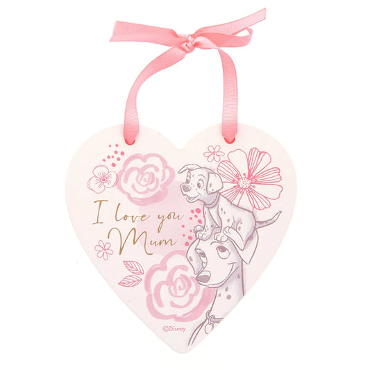 Disney 101 Dalmatians Heart Plaque "I Love you Mum"