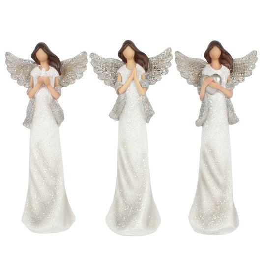 Peace, Pray and Love Glitter Small Angels