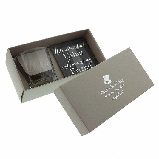 Amore Whisky and Coaster Set - Usher