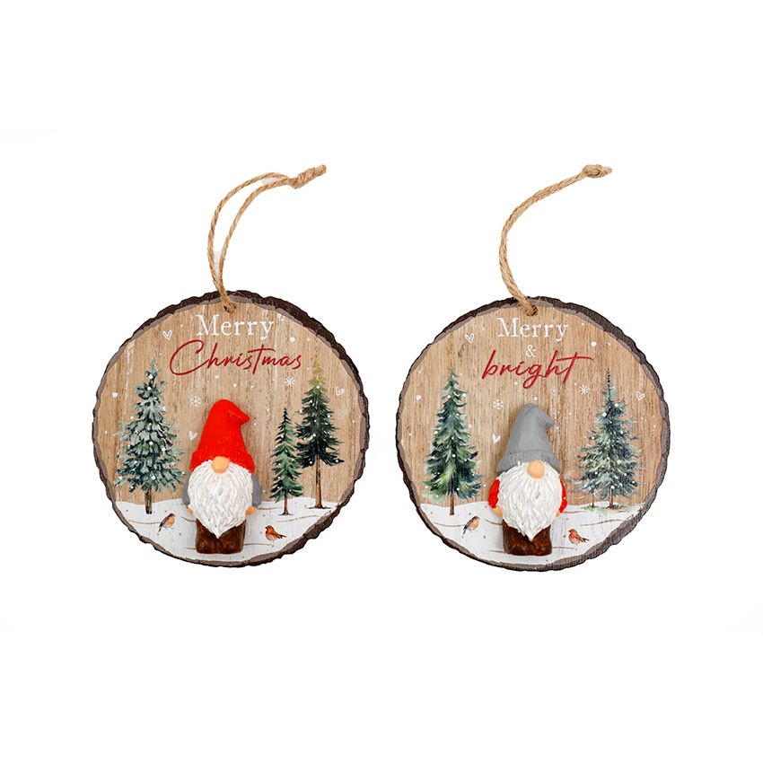 Christmas Gonk Hanging Plaque