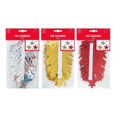 Foil Starburst 40cm Hanging