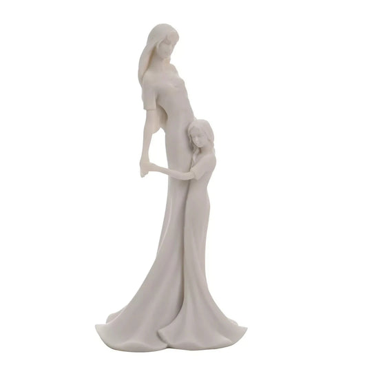 Juliana Mother & Daughter Embrace White Portrait Figurine