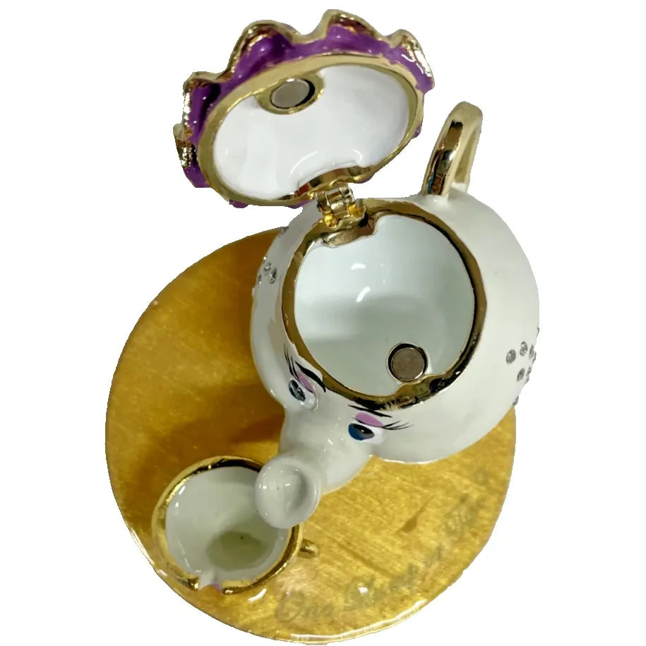 Disney Mrs Potts and Chip Metal Trinket Box