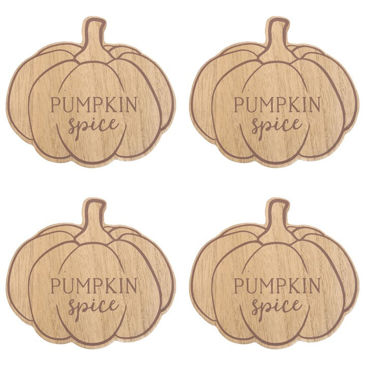 Pumpkin Coasters - Set of 4