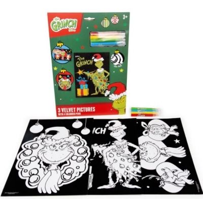The Grinch Velvet Art set