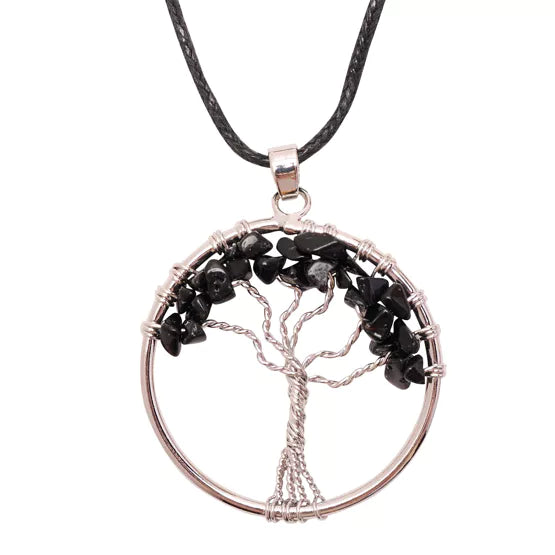 Gemstone Tree of Life Necklace