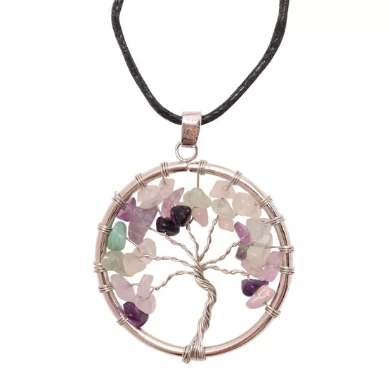 Gemstone Tree of Life Necklace