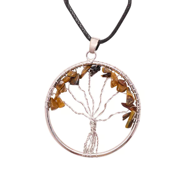 Gemstone Tree of Life Necklace