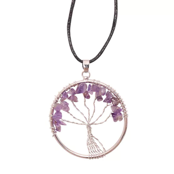 Gemstone Tree of Life Necklace