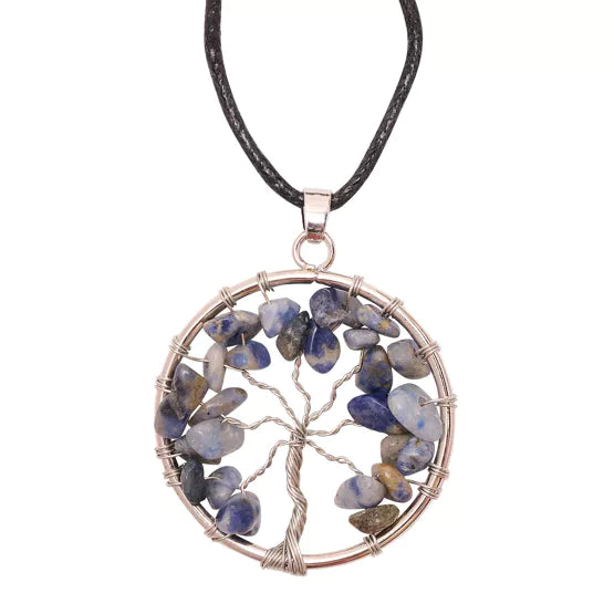 Gemstone Tree of Life Necklace
