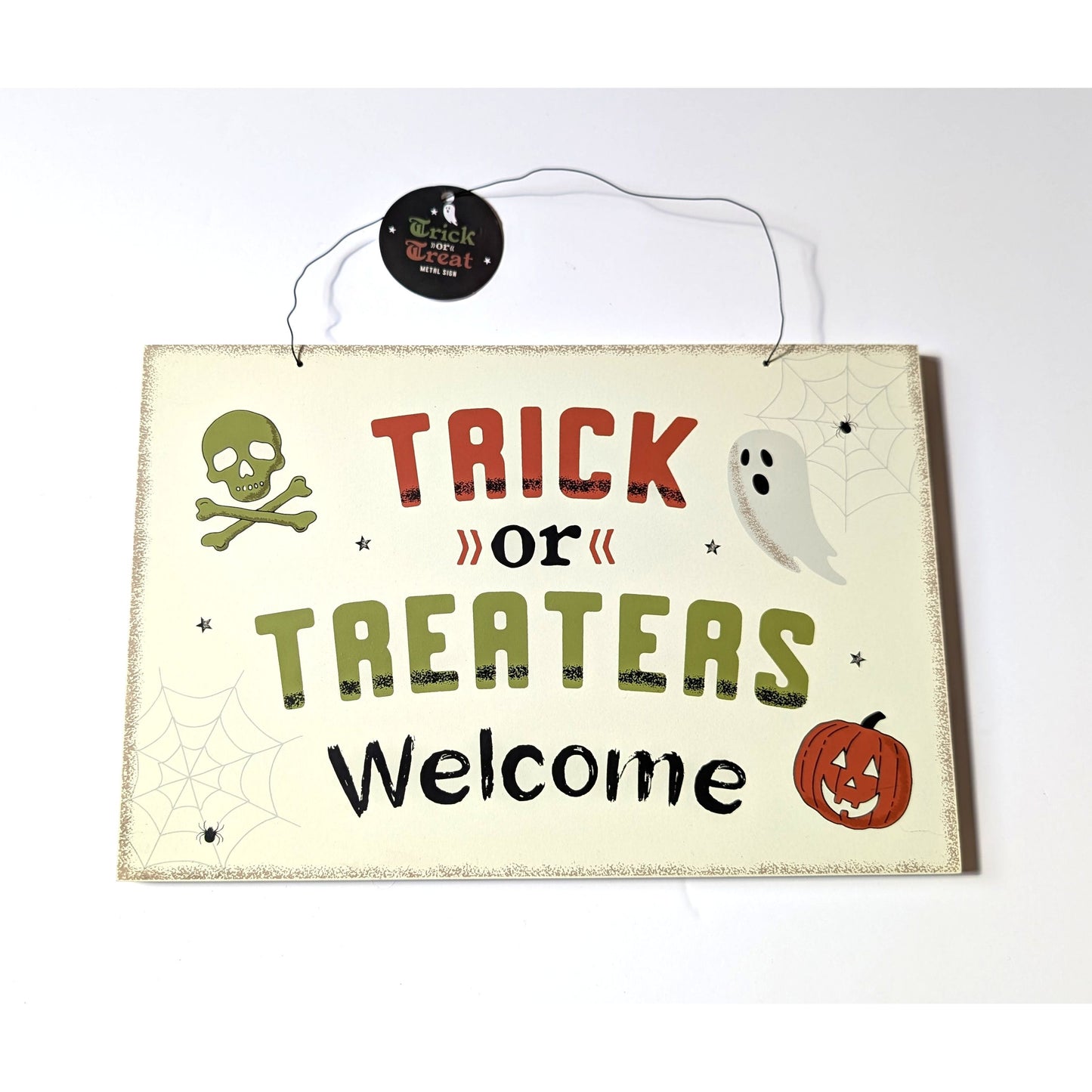 Trick or Treaters Welcome Hanging Sign