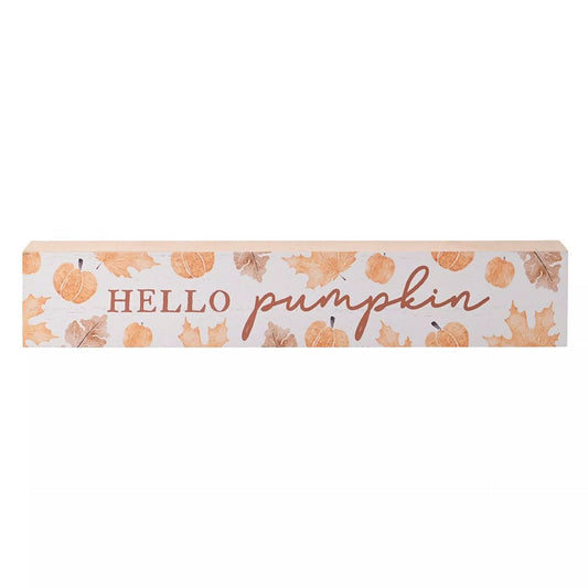 Country Living Plaque "Hello Pumpkin"