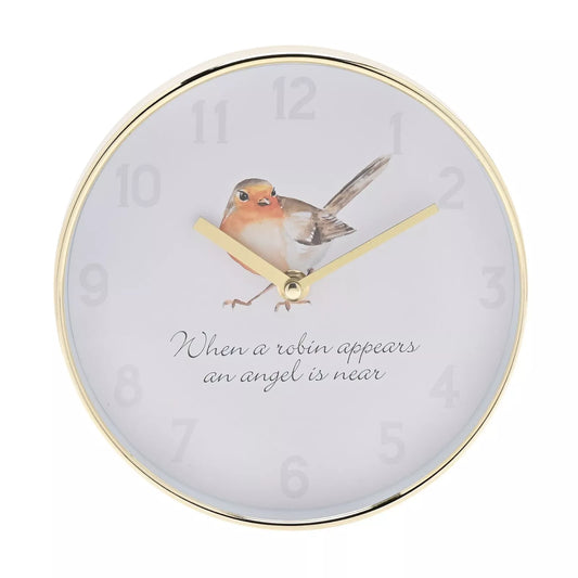 Hometime Robin Wall Clock 20cm