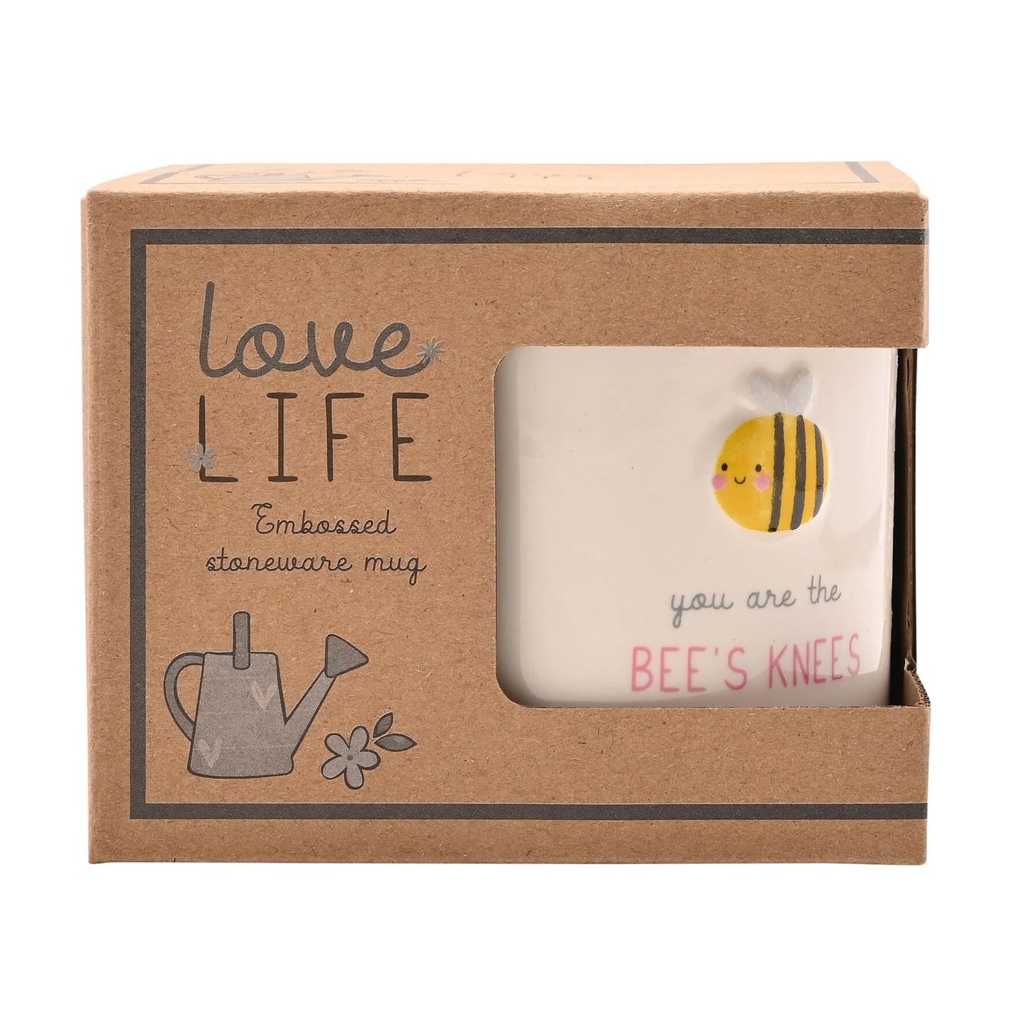 Love Life Embossed Bees Knees Mug