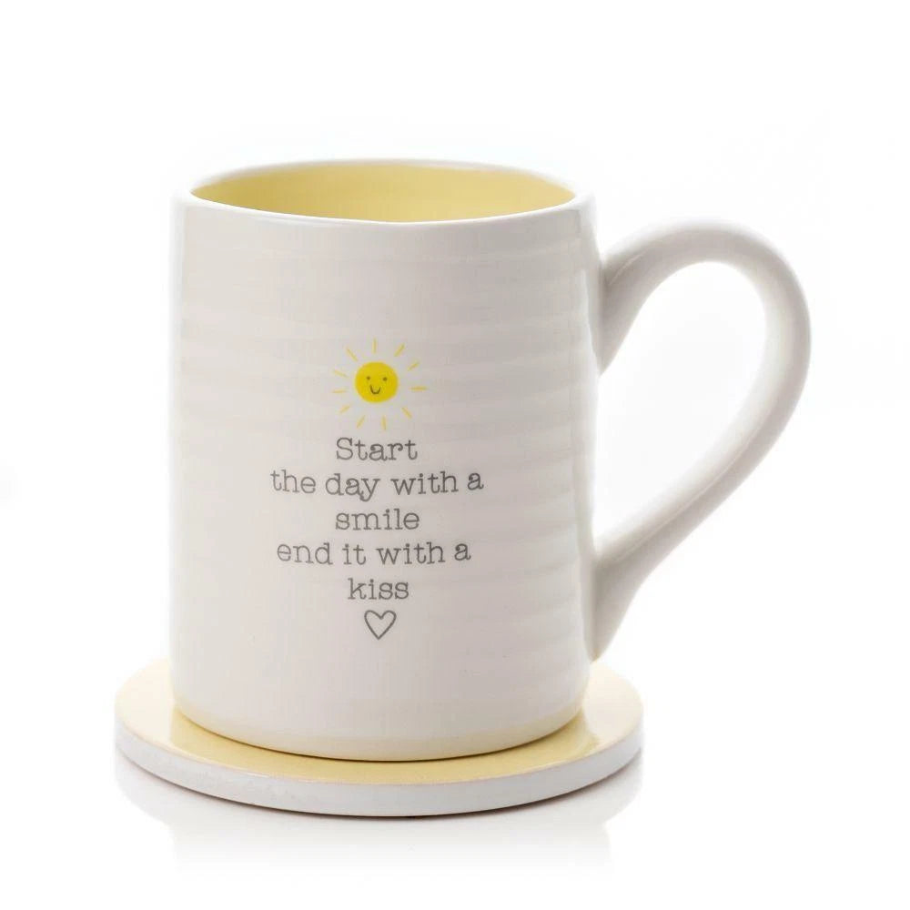 Love Life Mug and Coaster Set -Start the Day