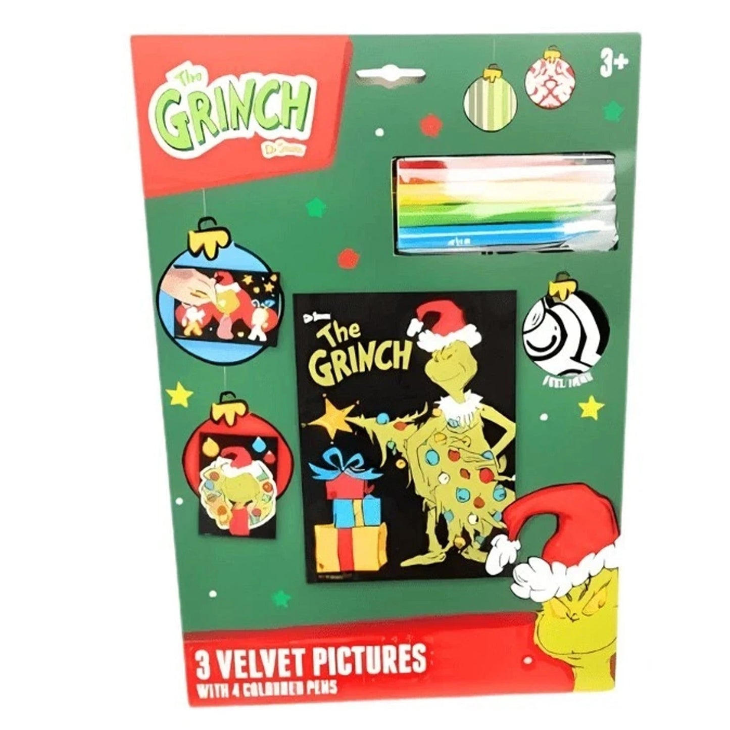 The Grinch Velvet Art set