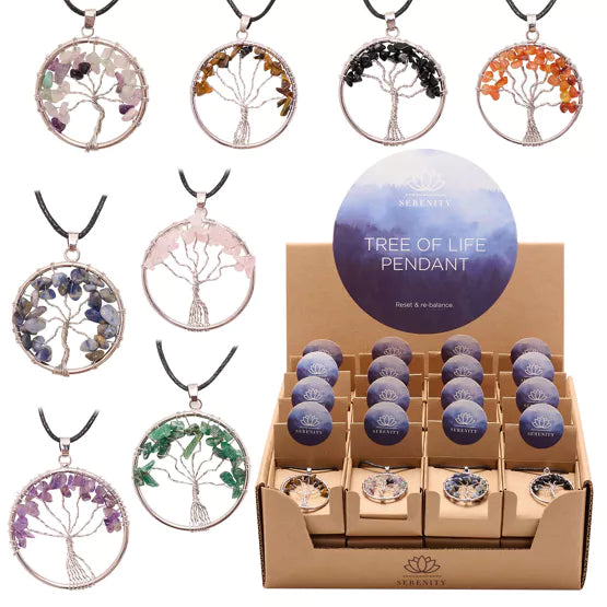 Gemstone Tree of Life Necklace