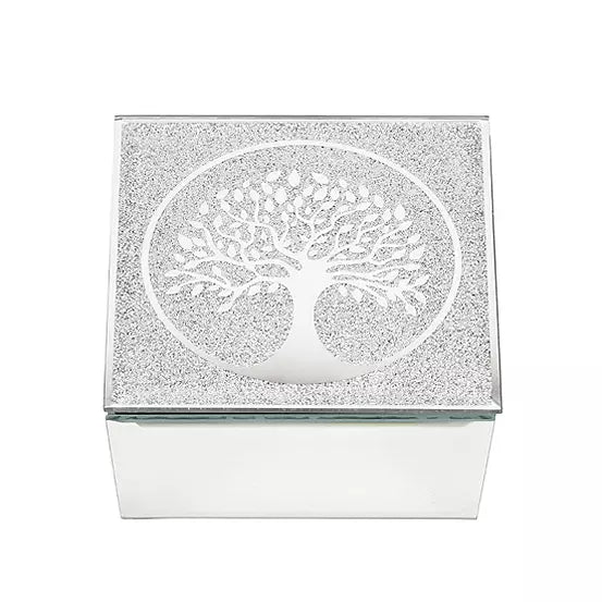 Hestia Glass of Tree of Life Trinket Box