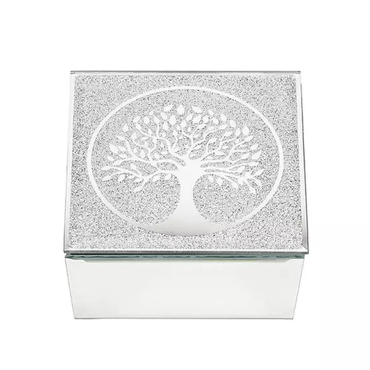 Hestia Glass of Tree of Life Trinket Box