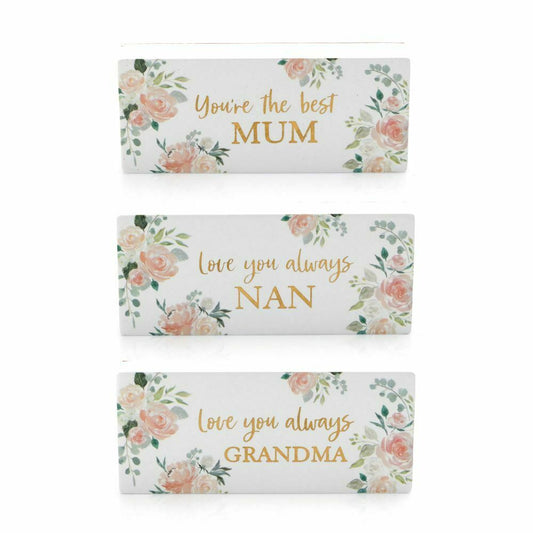 Peaches and Cream Magnets Mum, Nan & Grandma